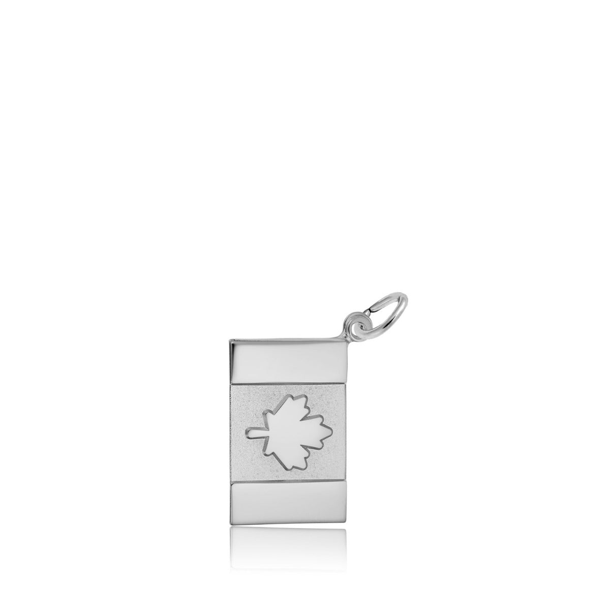Canadian Flag Charm in Sterling Silver