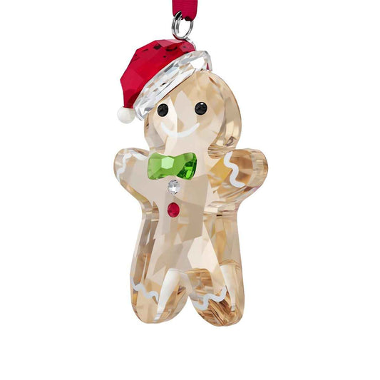 Swarovski Holiday Cheers Gingerbread Man Ornament front view