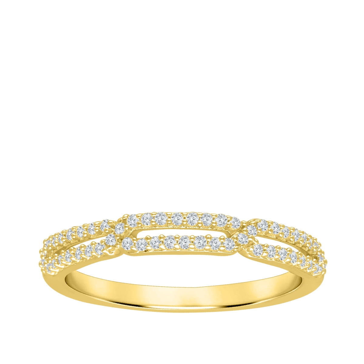 Perfect Match 1/5 ct. tw. Diamond Stackable Anniversary Ring in 10K Yellow Gold