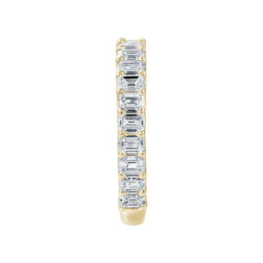 1-9/10 ct. tw. Emerald Cut Diamond Anniversary Band in 14K Yellow Gold side profile