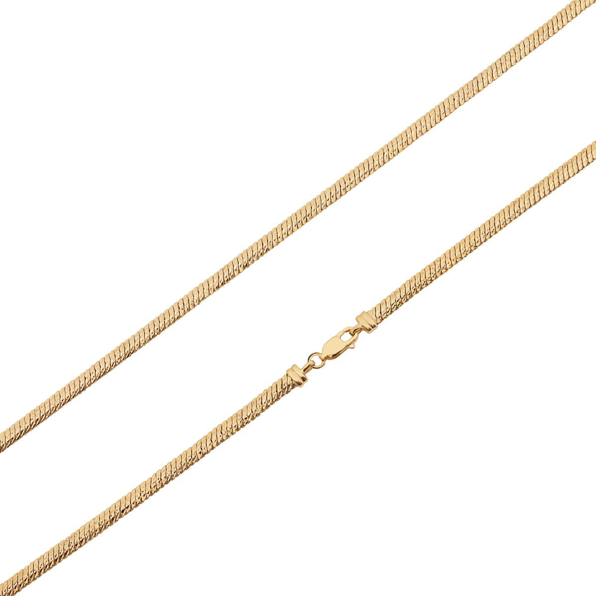 3.6mm 18-inch Snake Chain in 10K Yellow Gold front view