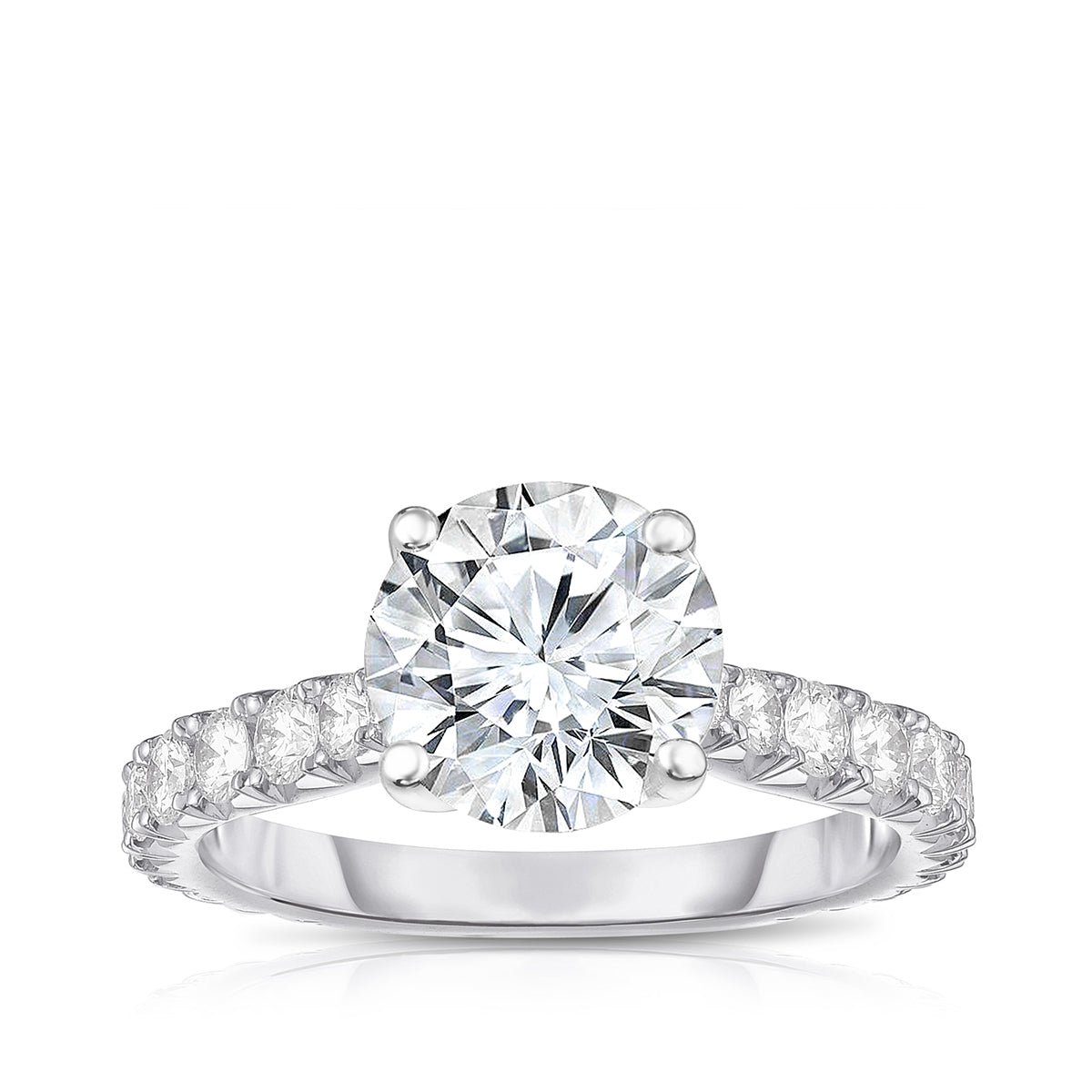 Brilliantly Yours 3/4 ct. tw. Diamond Semi-Mount Engagement Ring in 14K White Gold