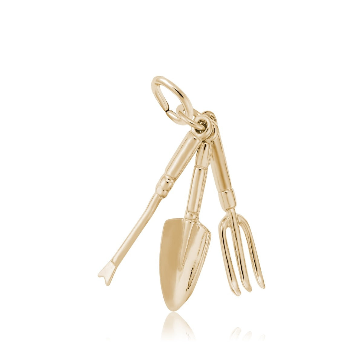 Gardening Tools Charm in 14K Yellow Gold