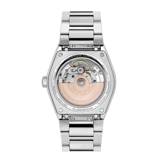 Frederique Constant Men's Highlife Automatic Stainless Steel Watch with Black Dial front view