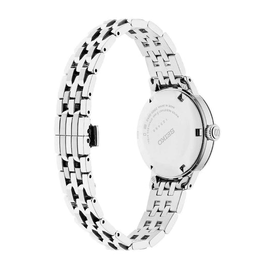 Seiko Ladies' Presage Cocktail Time Automatic Stainless Steel Watch with Blue Dial