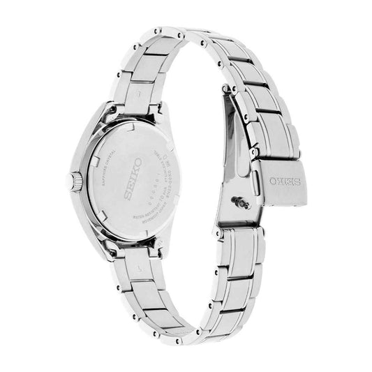 Seiko Ladies' Essentials Quartz Stainless Steel Watch with Blue Dial