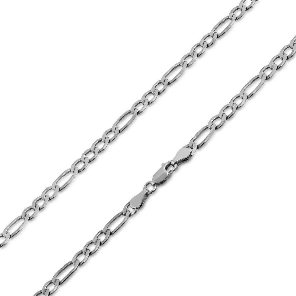 8.3mm 24-inch Sterling Silver Figaro Chain - GAD3+1EXL180 front view