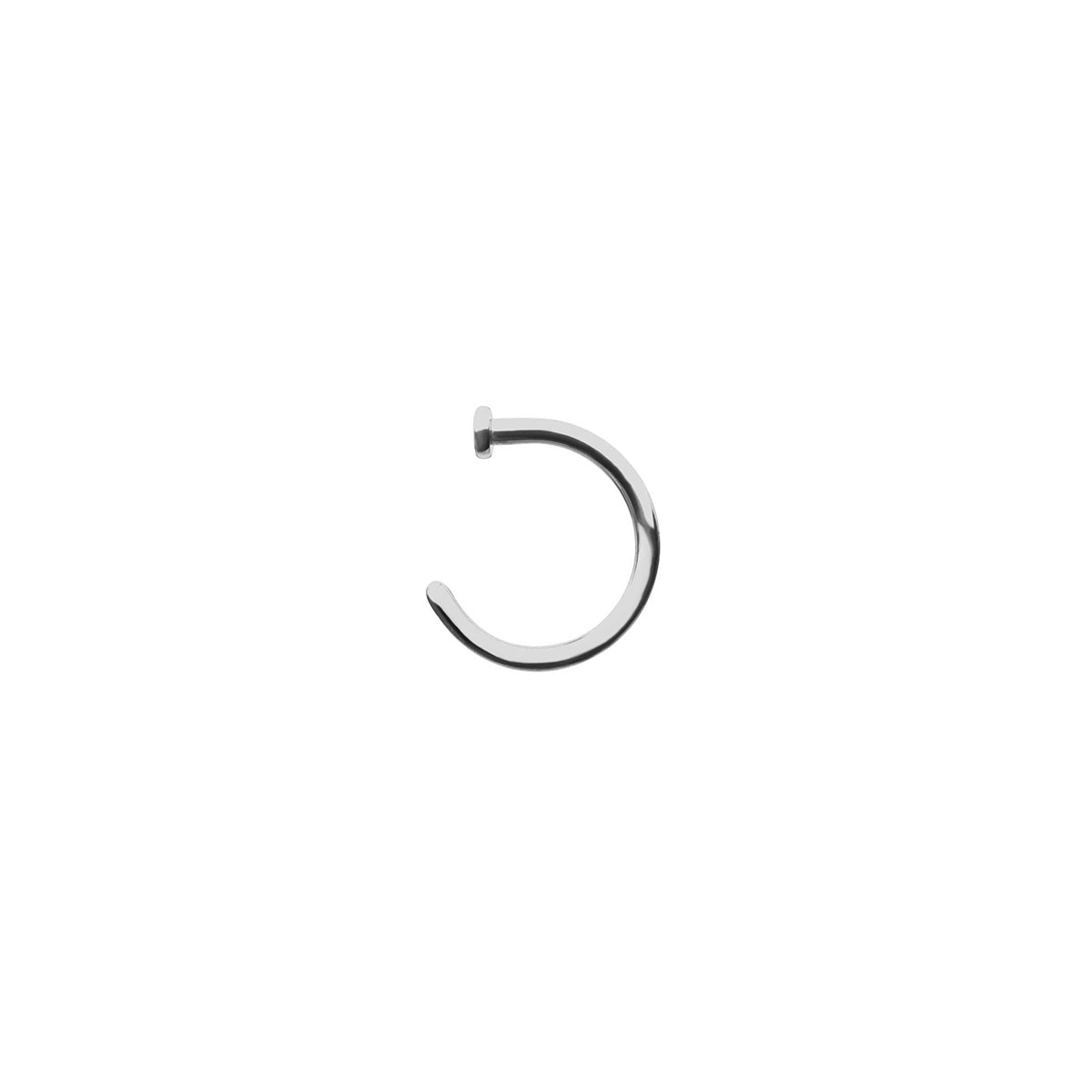 Revelry 18g 6mm Polished Half Hoop in 14K White Gold