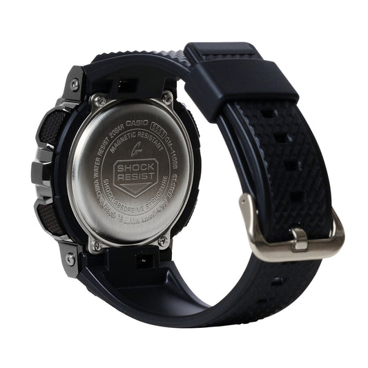 G-Shock Men's G-Steel Black Stainless Steel Watch with Black Dial & Resin Strap front view (2)