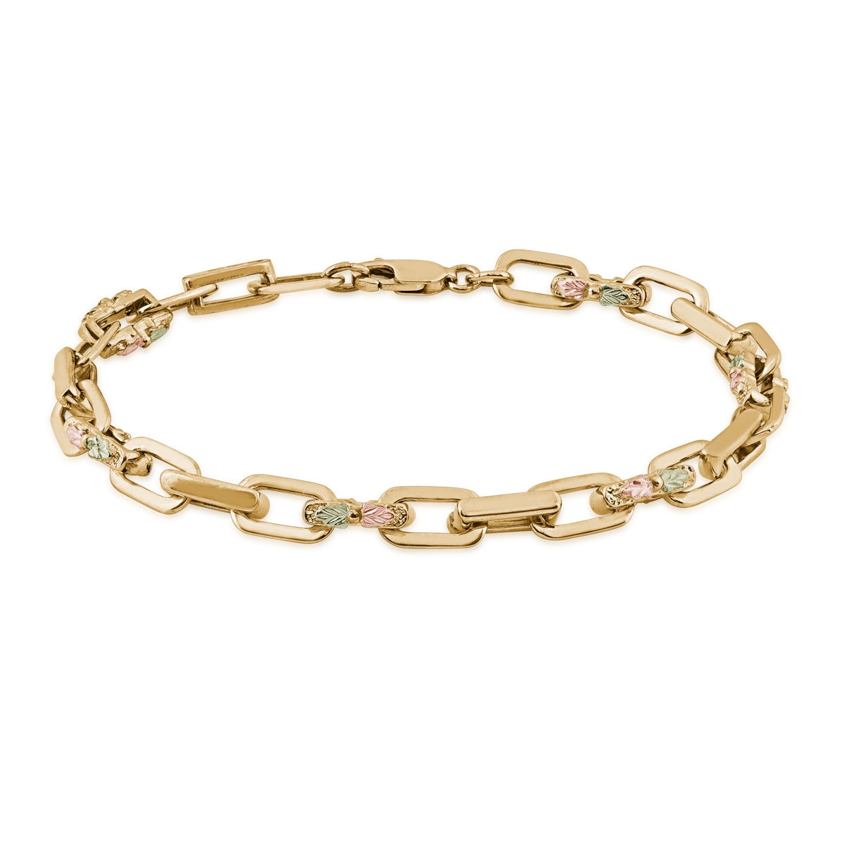 Black Hills Gold 5.5mm 7.5-inch Link Bracelet in 10K Yellow Gold