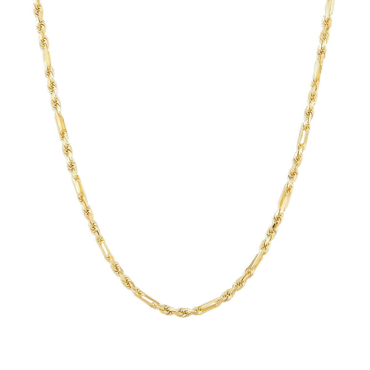 2mm 18-inch Solid Milano Rope Chain in 14K Yellow Gold