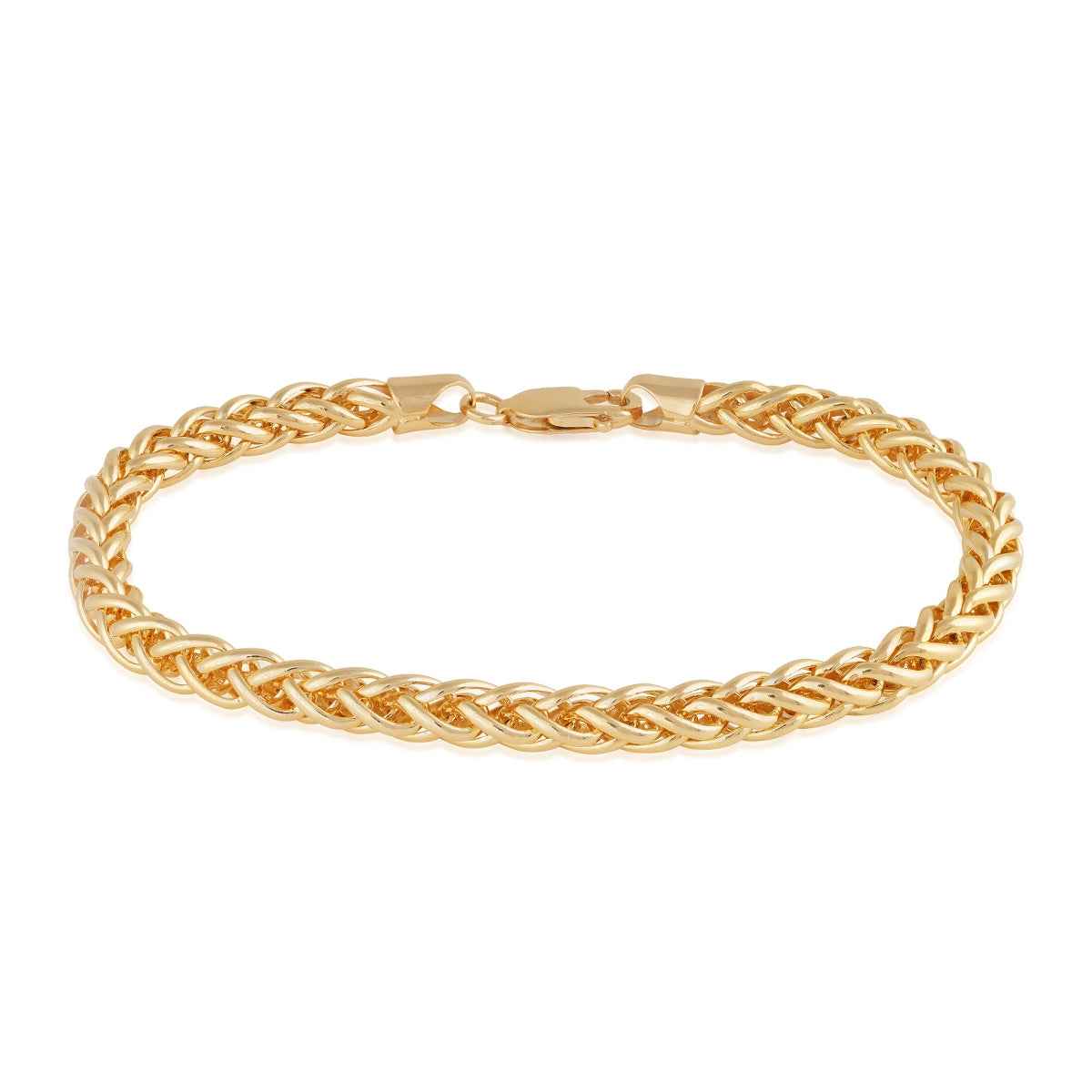 Men's 6mm 8.5-inch 14K Yellow Gold Filled Franco Chain Bracelet