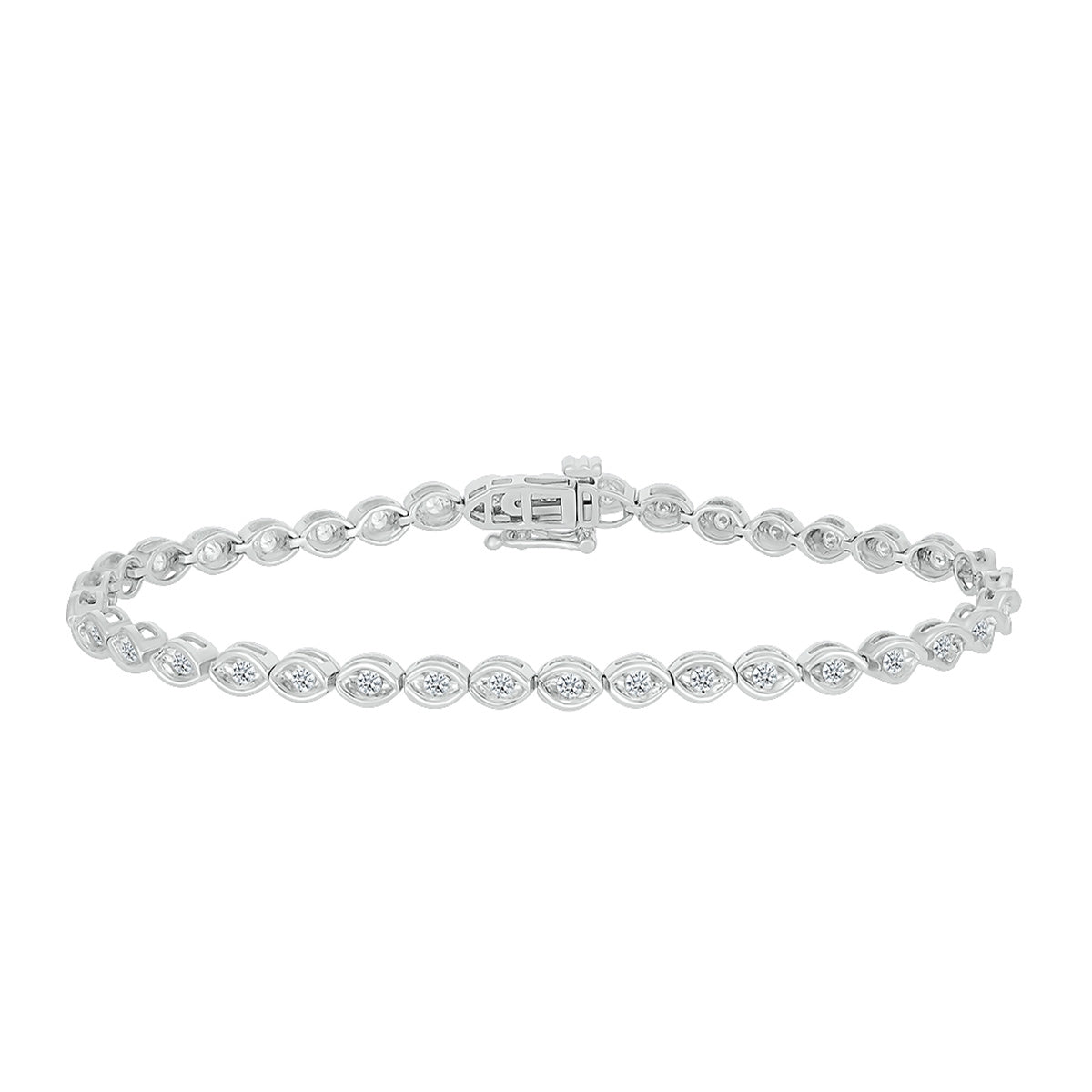 1 ct. tw. Diamond Tennis Bracelet in 10K White Gold