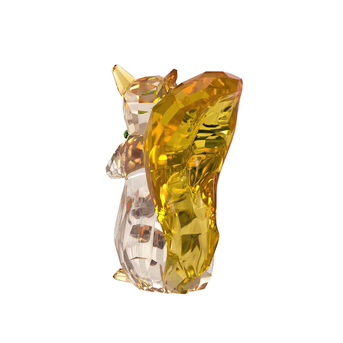 Swarovski Idyllia Squirrel and Acorn Figurine side profile