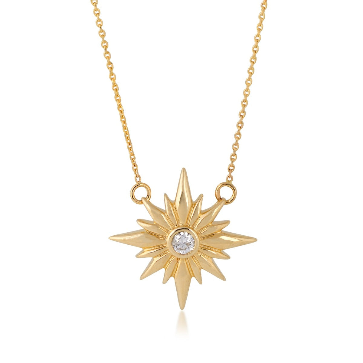 Demi Fine Diamond Accent Star Necklace in 10K Yellow Gold