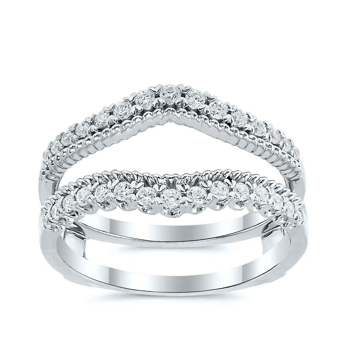 3/8 ct. tw. Diamond Ring Enhancer in 14K White Gold (2)