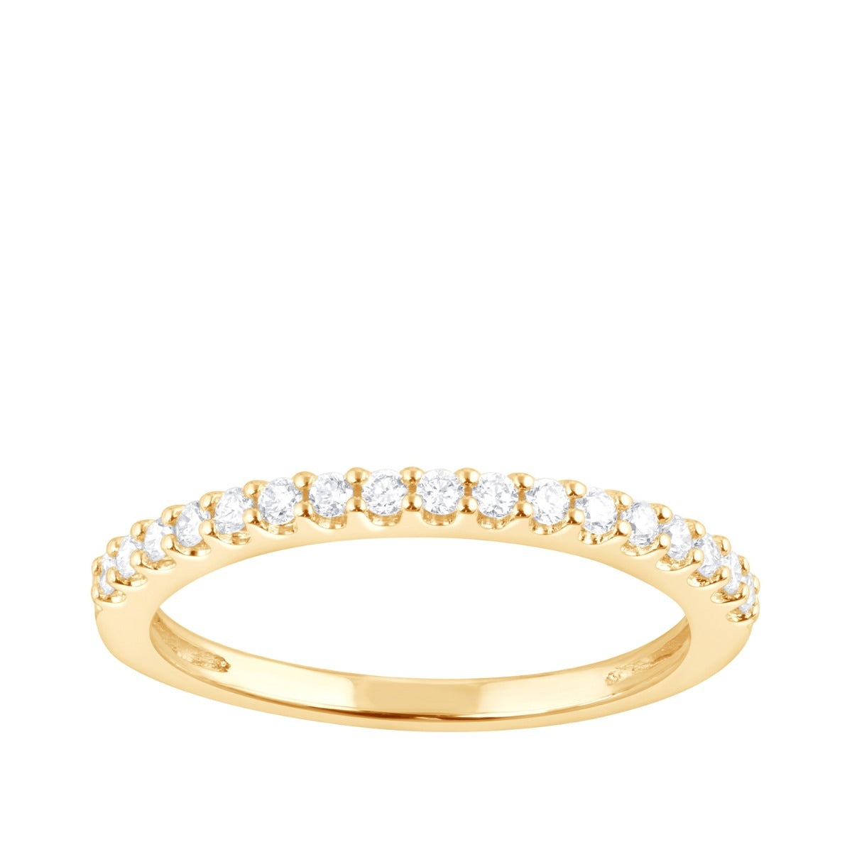 Adamante 1/4 ct. tw. Lab-Grown Diamond Anniversary Ring in 14K Yellow Gold