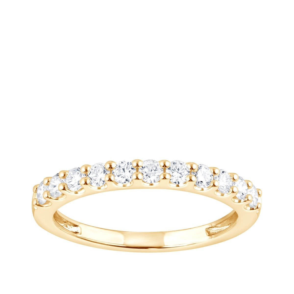 Adamante 1/2 ct. tw. Lab-Grown Diamond Anniversary Ring in 14K Yellow Gold