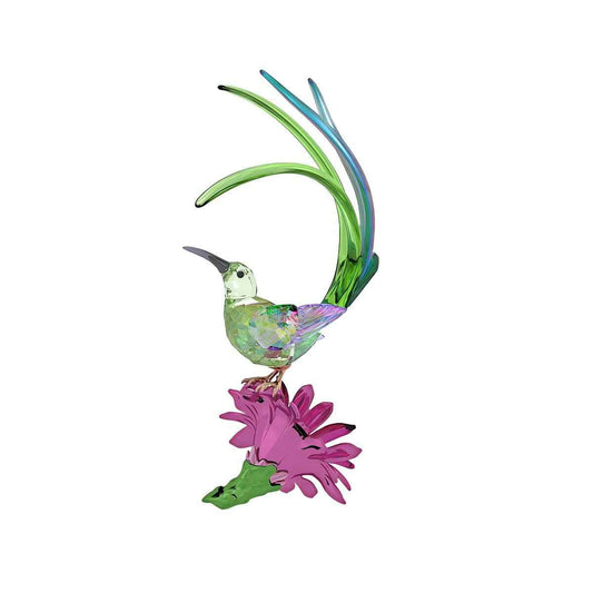 Swarovski Idyllia Sugarbird & Cactus Flower Figurine close-up detail