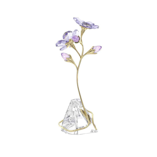 Swarovski Florere Rozanne Crystal Flower Figurine front view