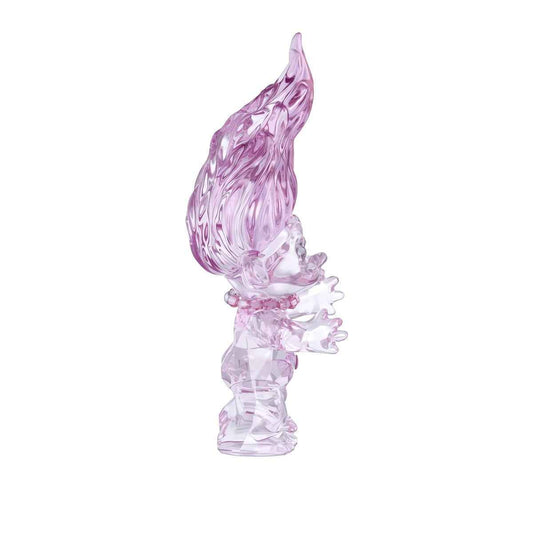 Swarovski Good Luck Trolls Pink Troll Figurine side profile