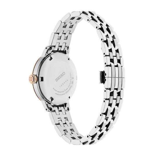 Seiko Ladies' Presage Cocktail Time Automatic Stainless Steel Watch with Pink Dial