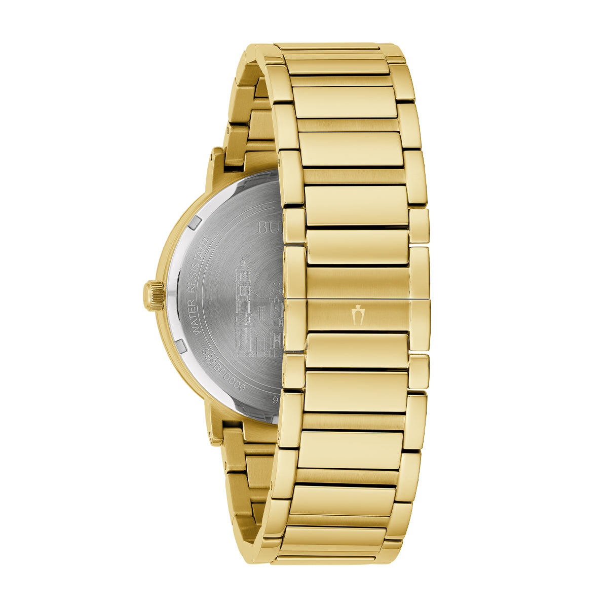 round Lady of Guadalupe black dial watch alt 2