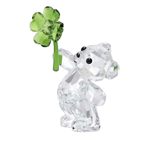 Swarovski Kris Bear Lucky Charm Figurine front view