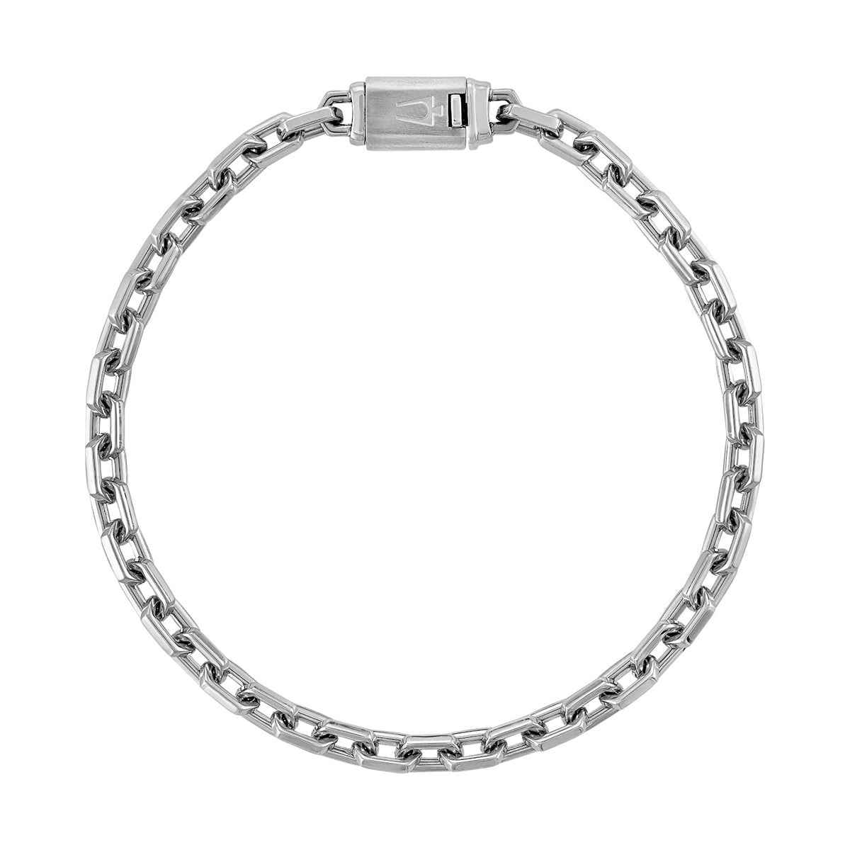 Bulova Men's 8-inch Link Bracelet in Stainless Steel