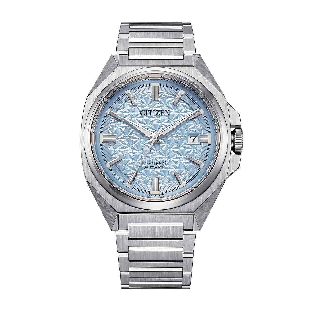 Citizen Men's Series8 831 Automatic Stainless Steel Watch with Blue Dial