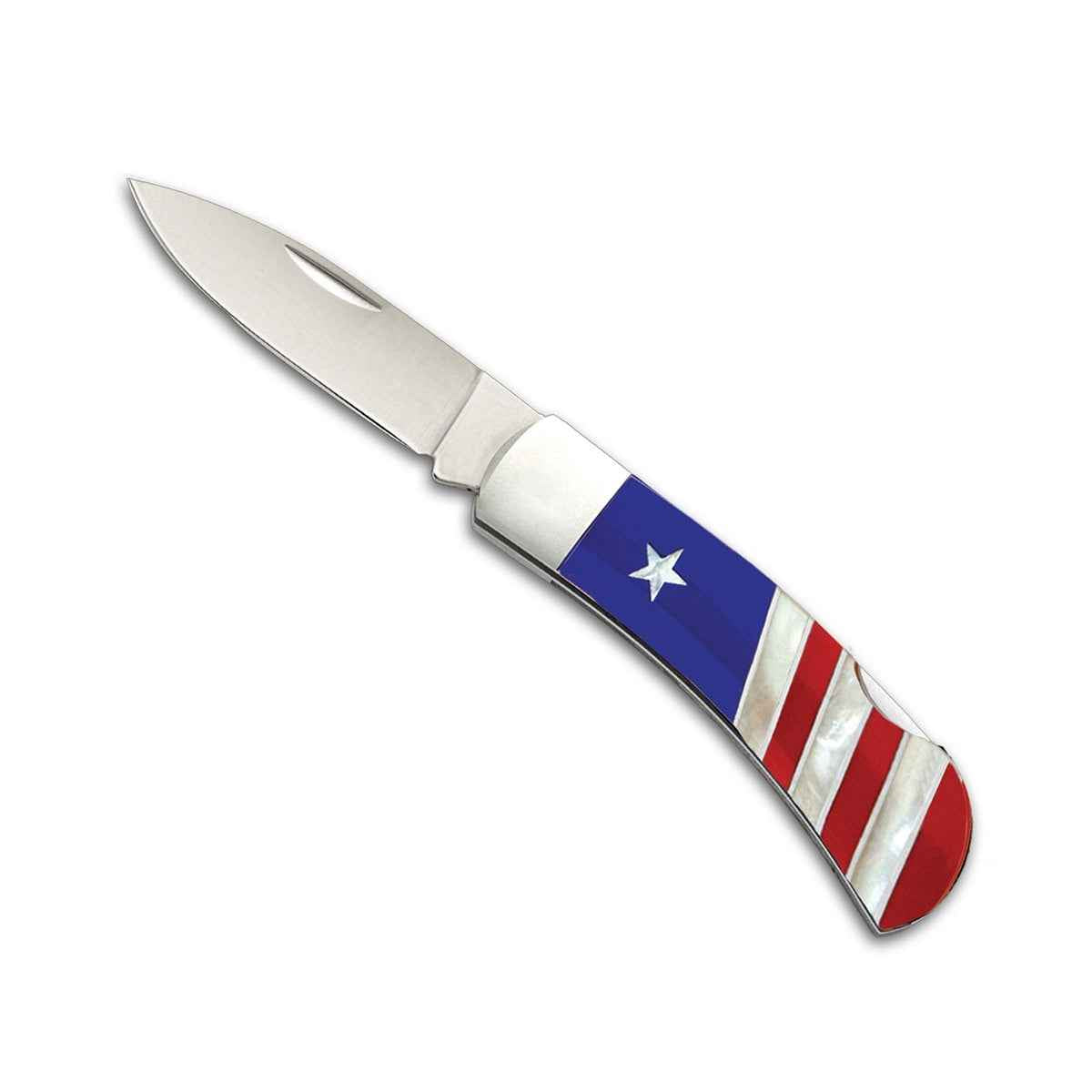 Sante Fe Stoneworks 3-inch Patriotic Lockback Pocket Knife