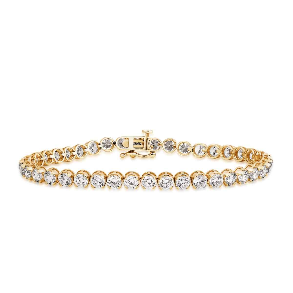 Adamante 10 ct. tw. Lab-Grown Diamond Tennis Bracelet in 10K Yellow Gold