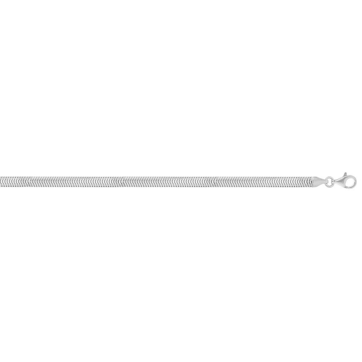 18-inch 4mm Snake Chain in Sterling Silver front view