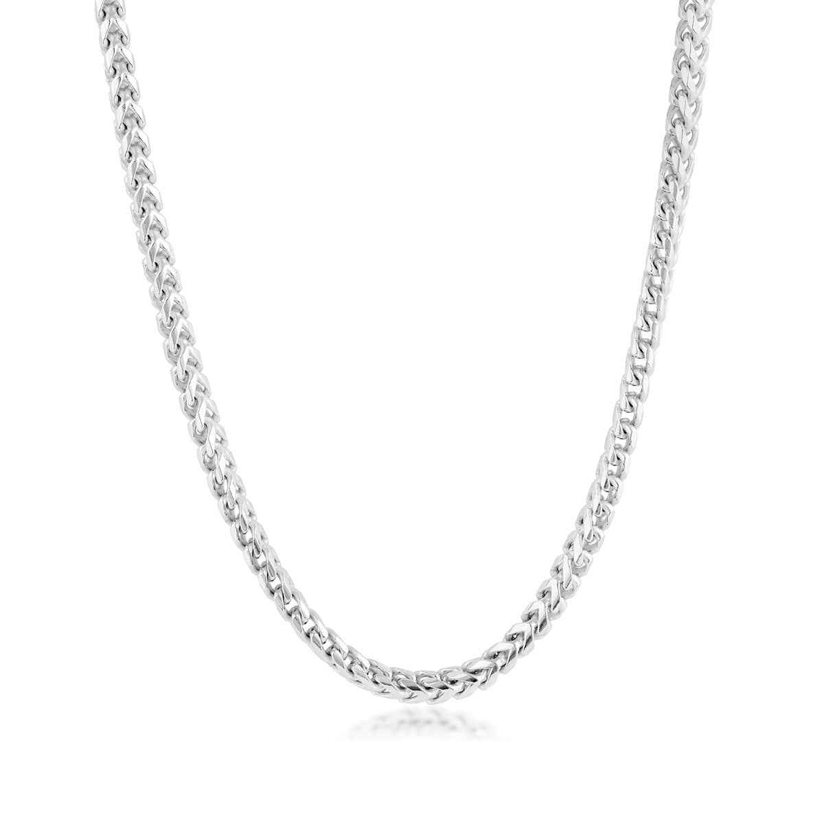 3mm 22" Open Franco Chain in Sterling Silver