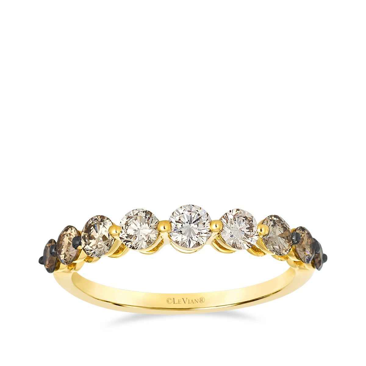 Le Vian 1 ct. tw. Chocolate Diamond Ombre Ring in 14K Honey Gold