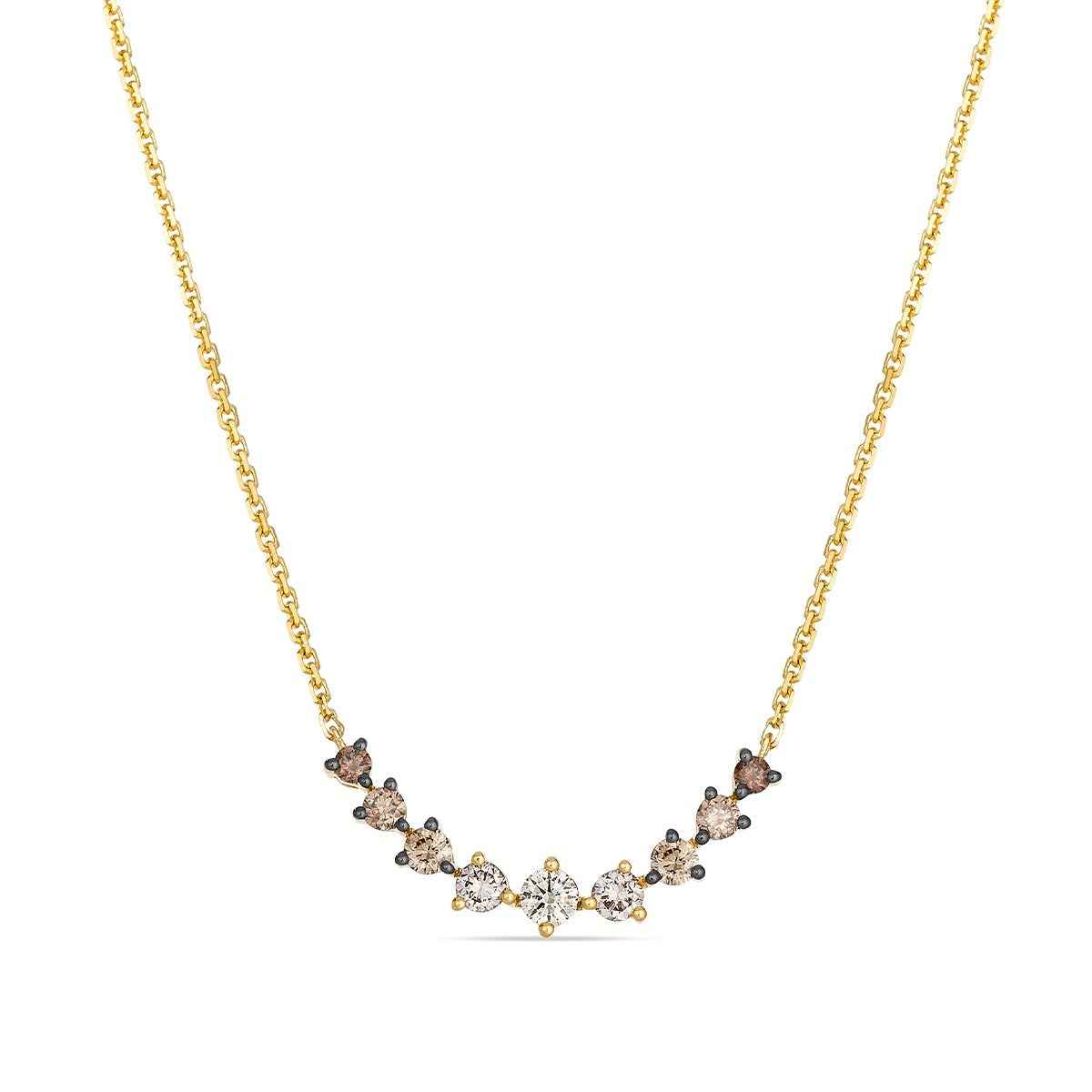 Le Vian 1/2 ct. tw. Chocolate Diamond Ombre Necklace in 14K Honey Gold