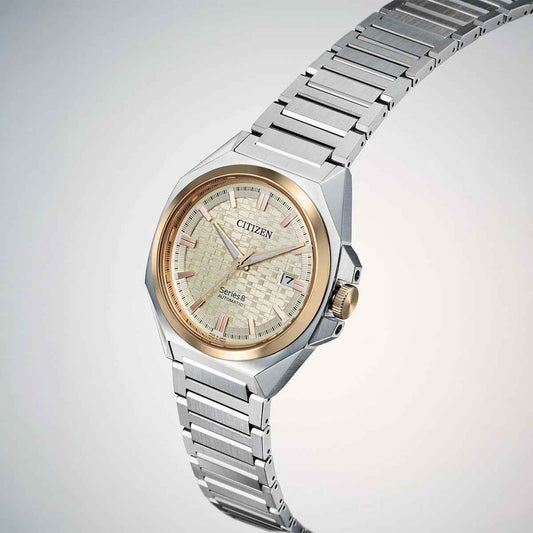 Citizen Men's Series 8 Automatic Stainless Steel Watch with Champagne Dial