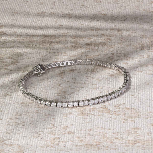 Adamante 5 ct. tw. Lab-Grown Diamond Tennis Bracelet in Sterling Silver