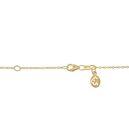 14K yellow gold multi-row curved 1/4 ct. tw. diamond EFFY pendant