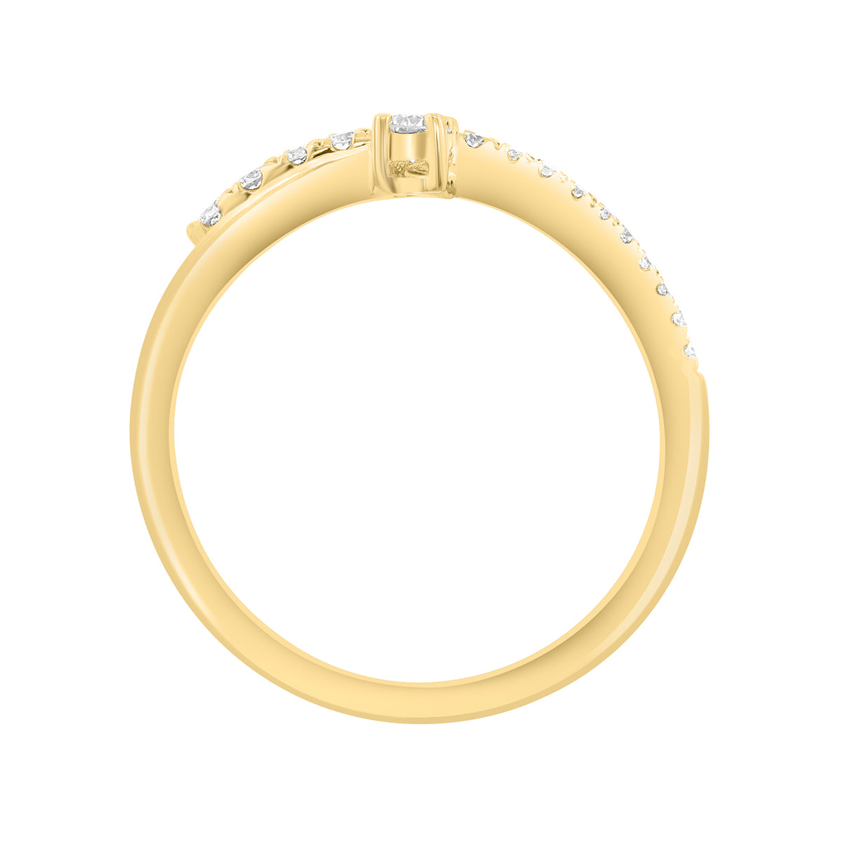 multi-row bypass diamond effy ring