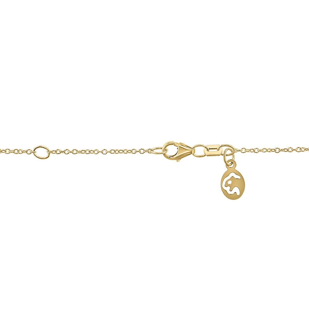 14K yellow gold block bar 1/5 ct. tw. diamond EFFY necklace