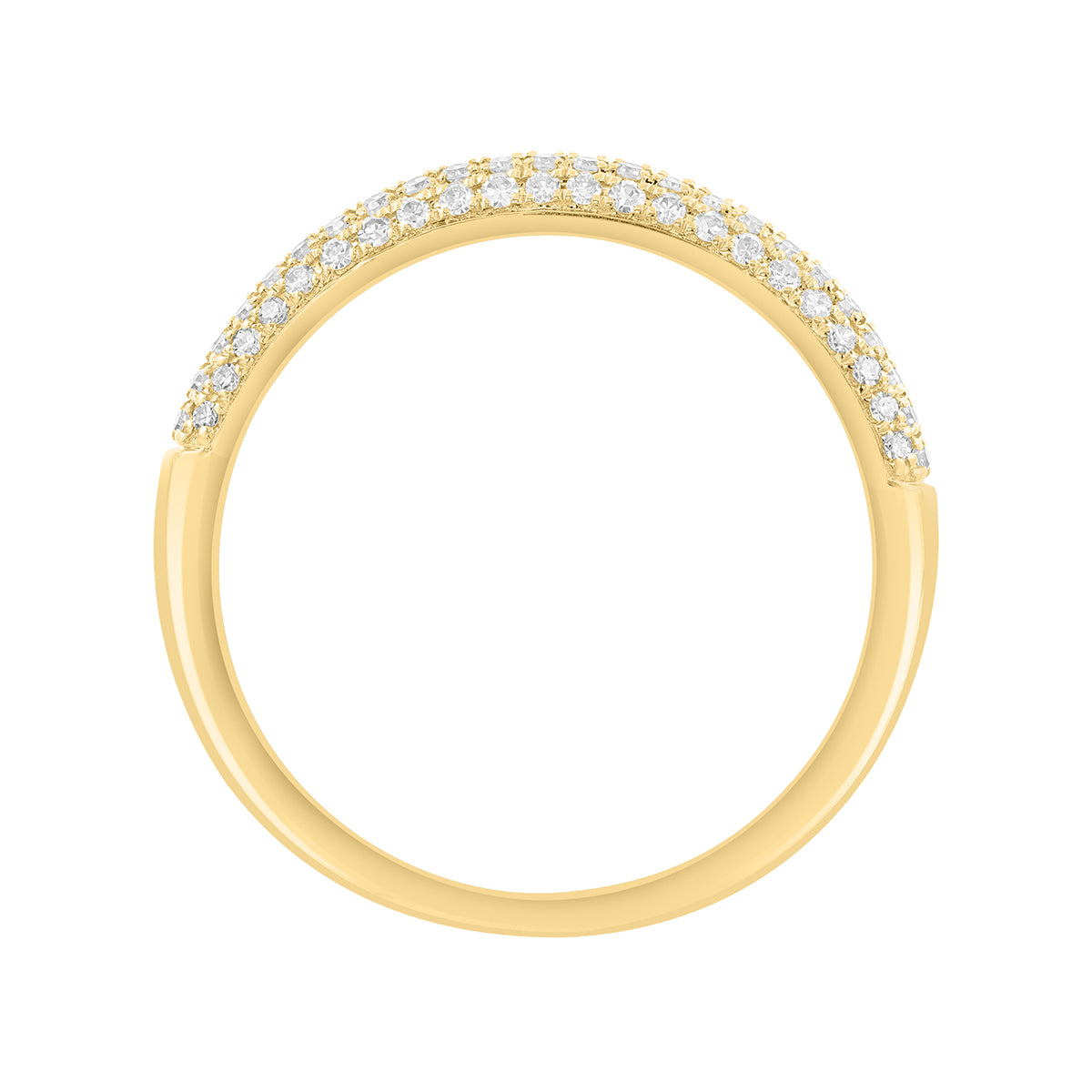 14K yellow gold 1/3 ct. diamond pave Effy ring