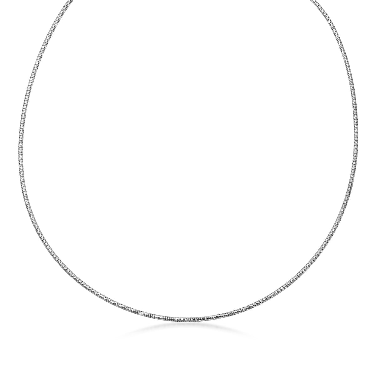 sterling silver spring omega necklace