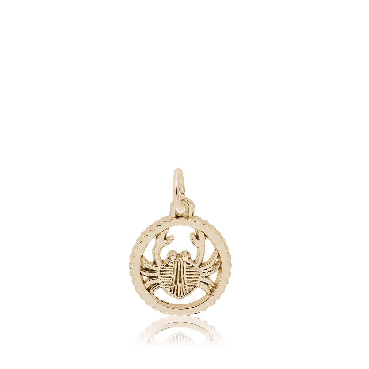 Cancer Charm in 14K Yellow Gold