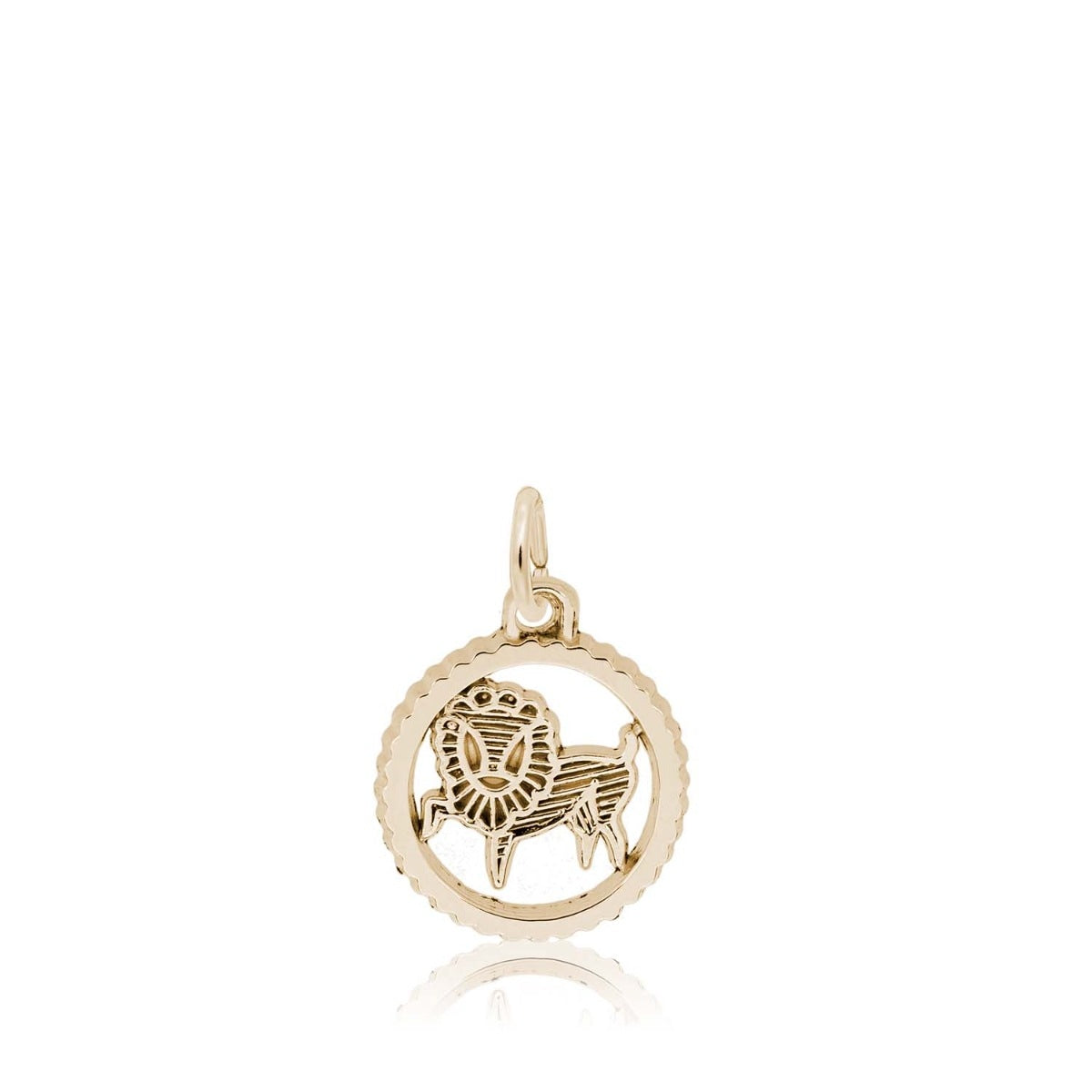 Leo Charm in 14K Yellow Gold
