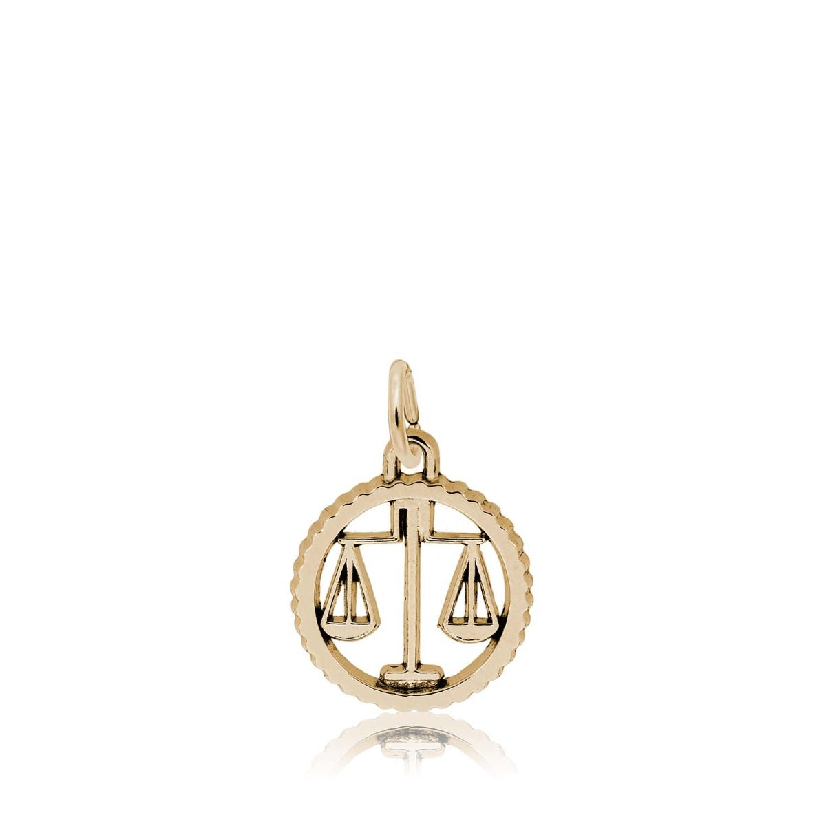 Libra Charm in 14K Yellow Gold