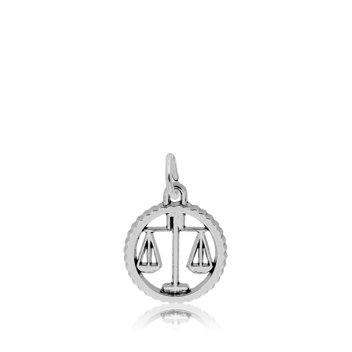 Libra Charm in Sterling Silver