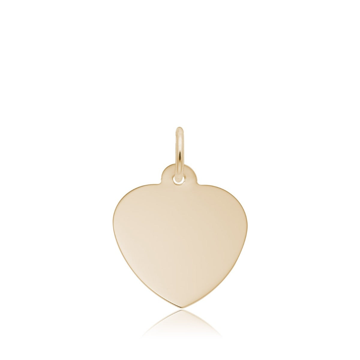 Petite Heart Charm in 14K Yellow Gold