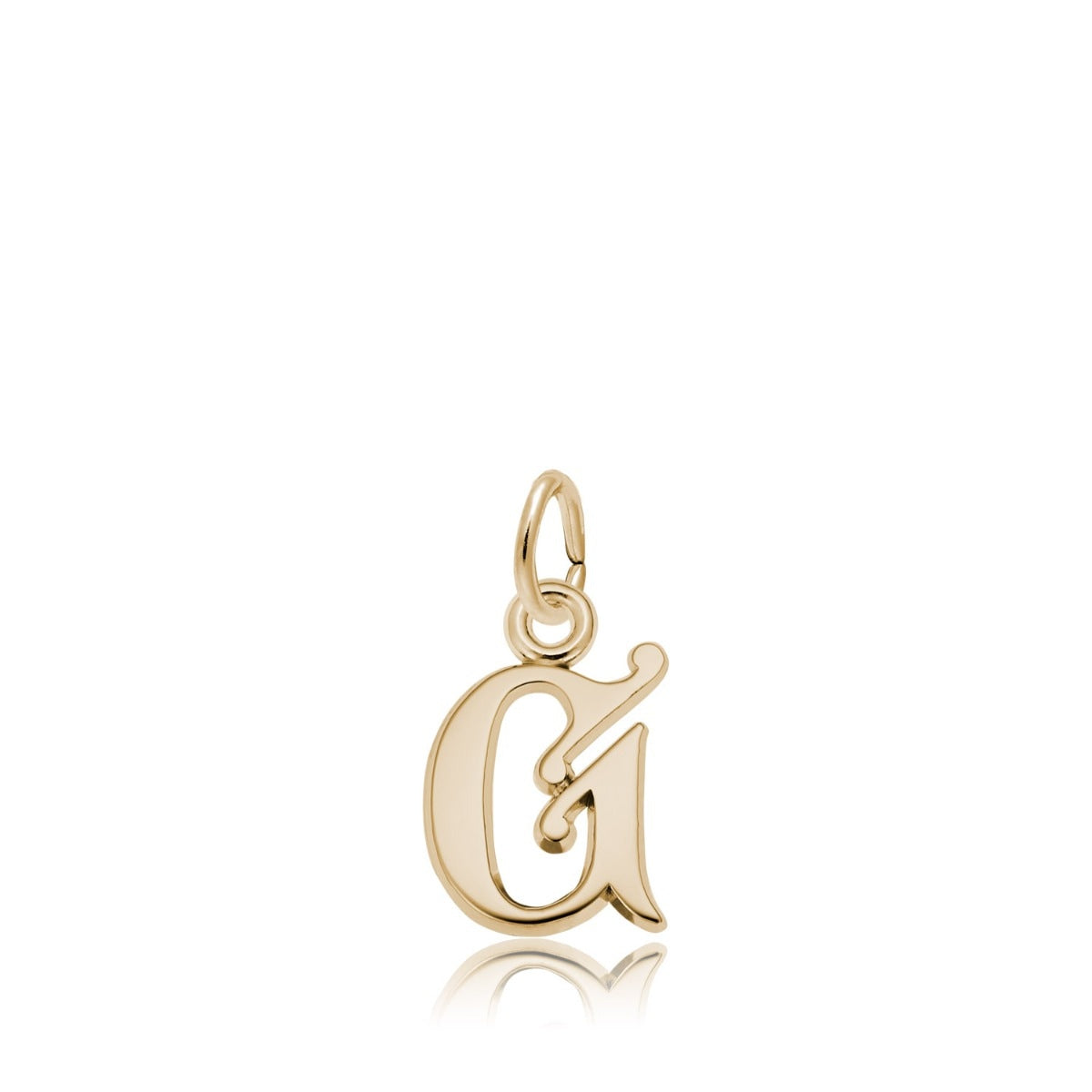 Initial G Charm in 14K Yellow Gold