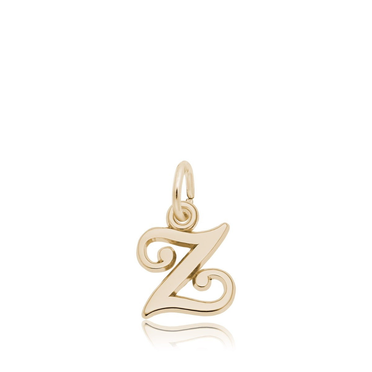 Initial Z Charm in 14K Yellow Gold